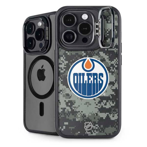 NHL Edmonton Oilers Camo iPhone 16 Pro Kickstand Case